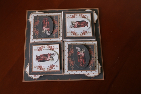 Geisha quad easel card by Jillian Bond
