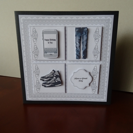 8 x 8 grey and white mini kit by Jillian Bond