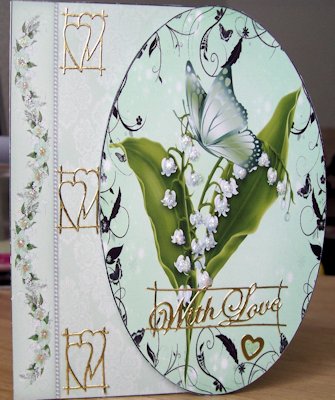 Lily of the Valley Card Front by Jillian Liddle