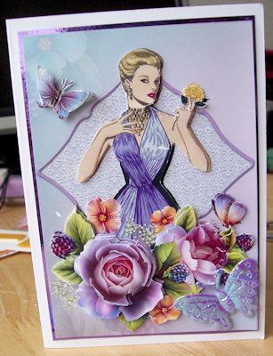 Lady Flowers and Bookmark Mini Kit by Jillian Liddle