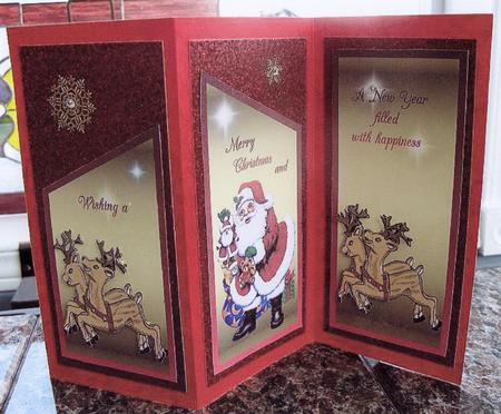 Reindeer and Santa by Jo-Anne Kacer