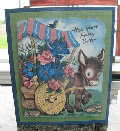 Pony and Cart with Flowers by Jo-Anne Kacer