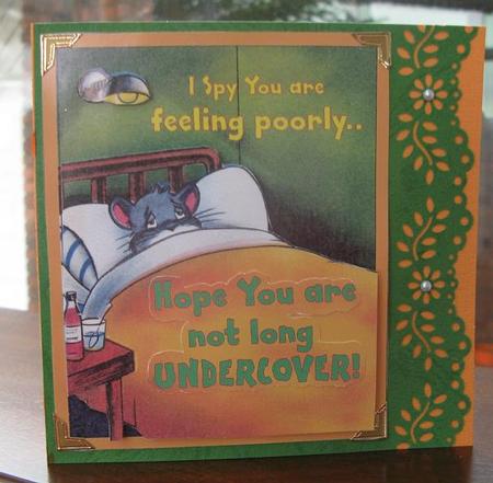 Undercover Mouse - Get Well Soon by Jo-Anne Kacer