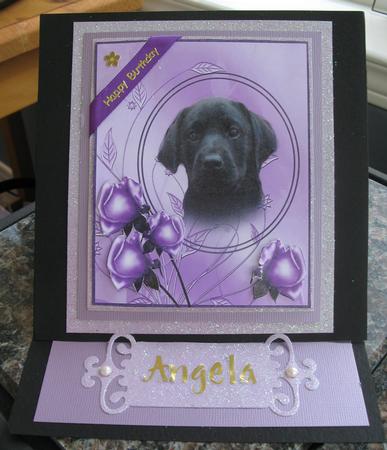 Lilac Rose Puppy by Jo-Anne Kacer