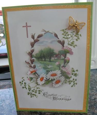 Easter Blessings Card Front by Jo-Anne Kacer