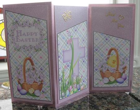 Easter Chick & Spring Flowers by Jo-Anne Kacer