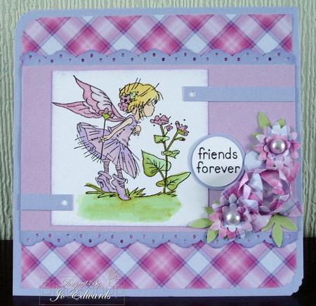 Butterfly Angel Backing Paper 2 Mix N Match by Jo Edwards