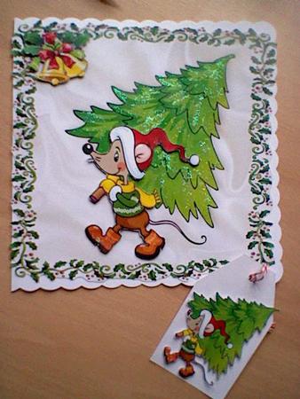 Cute Mouse with Christmas Tree Featured Gallery Photo