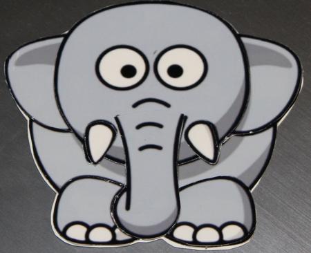 Elephant Shaped Card by Jo Wyles