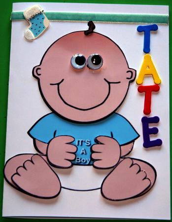 It's a Boy - Baby Shaped Card by Jo Wyles