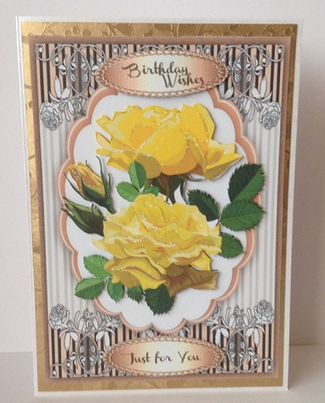 Beautiful Yellow  Rosss  by Joan Mary Smith