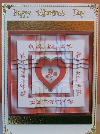 My Heart Belongs to You Shaped Quadro Corner Stacker by Joan Mary Smith
