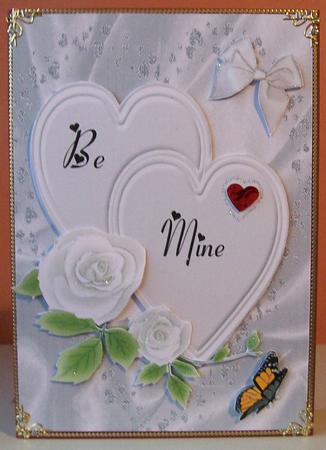 Be Mine, with White Rose by Joan Mary Smith
