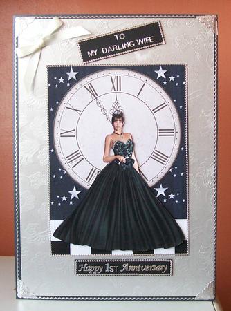 Bewitched Decoupage Quick Card Front by Joan Mary Smith