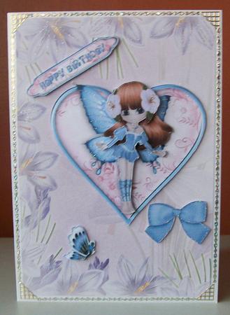 Fairy Blue A6 Toppers with Step by Step by Joan Mary Smith