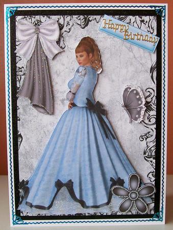 Victorian Lady in Pretty Gown by Joan Mary Smith