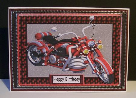 Beautiful Red Motorbike by Joan Mary Smith