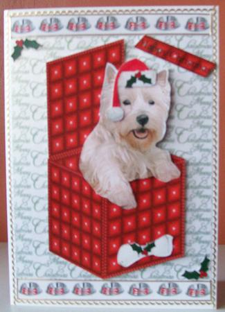 Westie Christmas Box by Joan Mary Smith