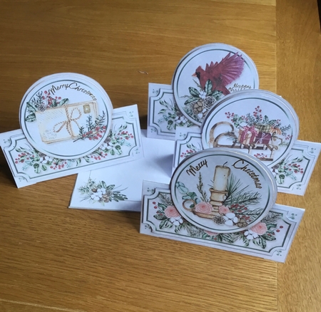 Winter Decorations Tent Card Bundle-2 by Joan Murfitt