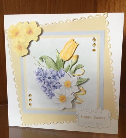 Spring is in the Air #1 (7x7 inch square card kit)  by Joan Murfitt