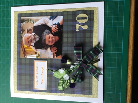 Tartan 2 Background Sheet by Joan Murfitt