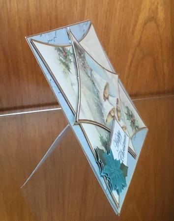 Snowbells Teal 3D Star Card Mini Kit by Joan Murfitt