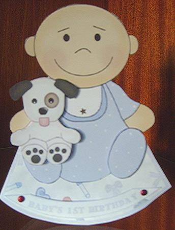 Rock-a-bye Baby Boys First Birthday 2 by Joan Murfitt