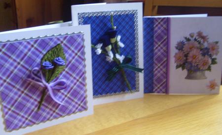 Lilac Tartan Paper Kit by Joan Murfitt