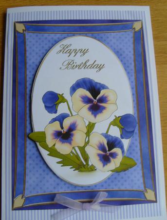 A4 Pansy - Birthday by Joan Murfitt