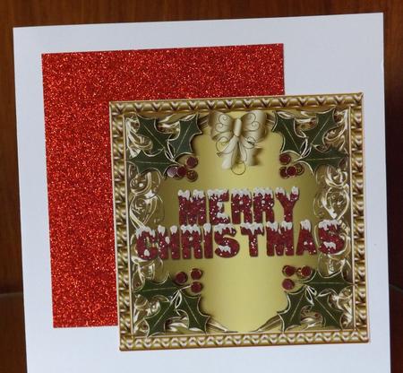 Merry Christmas 6x6 Topper 6 by Joan Murfitt