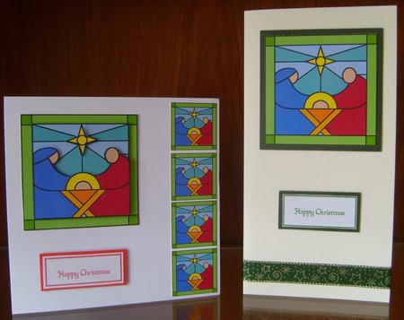Stained Glass Nativity by Joan Murfitt