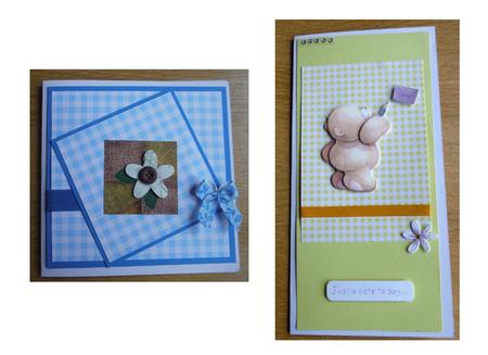 Set of 6 Ginghams - Yellows and Turquoises by Joan Murfitt