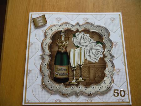 Golden Hearts Backing Paper by Joan Murfitt