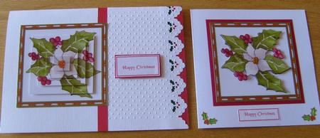 Christmas Rose and Holly Pyramid Sheet by Joan Murfitt