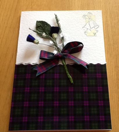 Tartan 8 Background Sheet by Joan Murfitt