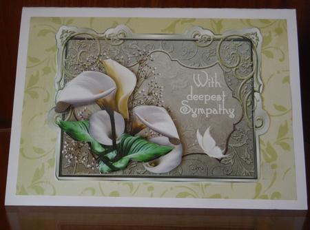 White Lilies - Sympathy by Joan Murfitt