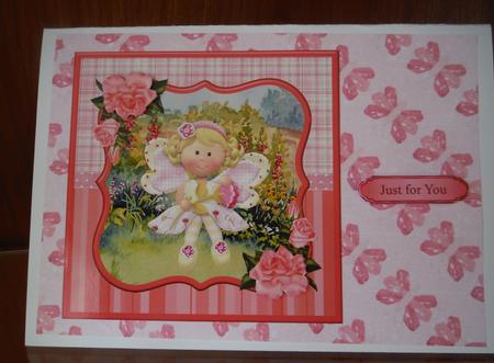 Garden Fairy Topper & Decoupage by Joan Murfitt