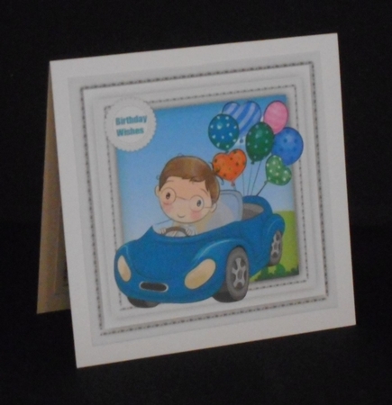 Birthday Boy Blank Insert  by Joan Prince