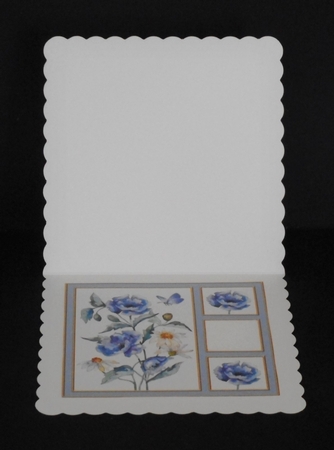 Lovely Blue Poppies - Card Five by Joan Prince
