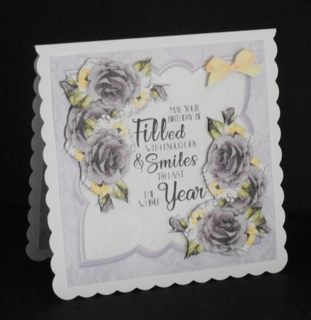 Scallop Topper Romantic Roses by Joan Prince
