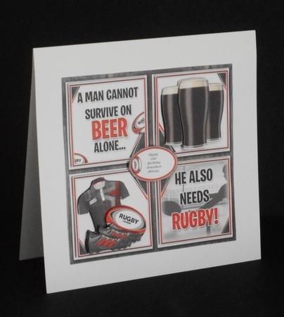 A Man Cannot Survive on Beer Alone Bumper Kit by Joan Prince