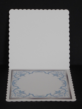 Pretty light blue  8x8 card front/insert frame by Joan Prince