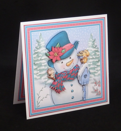 FROSTY FRIENDS 7.5 Christmas Decoupage & Insert Mini Kit by Joan Prince