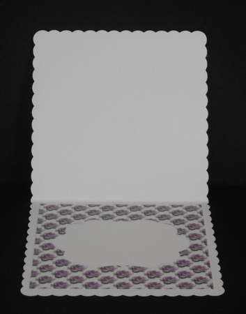 Pretty purple satin roses small (white background) by Joan Prince