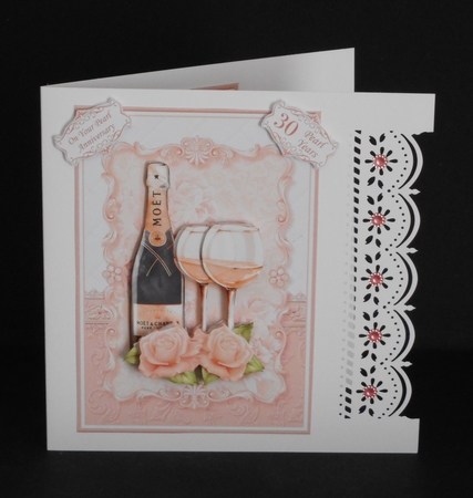 CHAMPAGNE CELEBRATIONS A5 Decoupage & Insert Bumper Kit  by Joan Prince