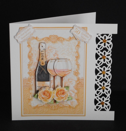 CHAMPAGNE CELEBRATIONS A5 Decoupage & Insert Bumper Kit  by Joan Prince