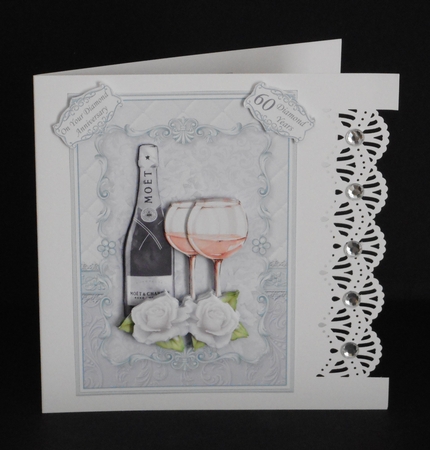 CHAMPAGNE CELEBRATIONS A5 Decoupage & Insert Bumper Kit  by Joan Prince