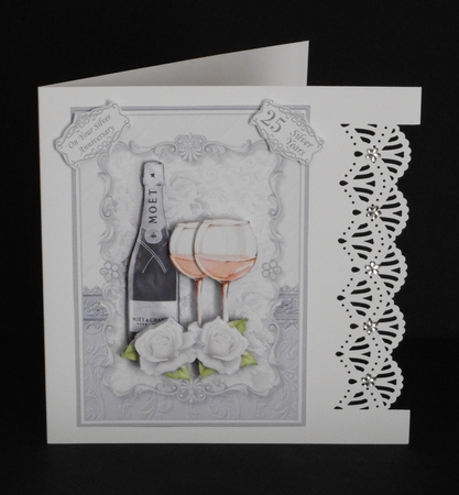 CHAMPAGNE CELEBRATIONS SET 2 A5 Decoupage & Insert Bumper Kit  by Joan Prince
