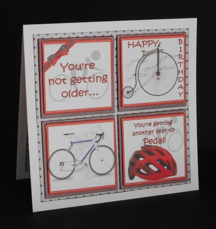 8x8 Another year to pedal mini kit by Joan Prince