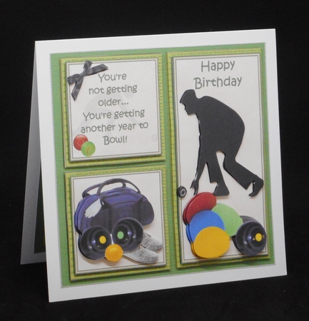 8x8 Another year to bowl mens mini kit by Joan Prince